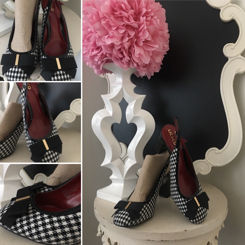 🌺Liz & Co 
Fabulous Houndstooth Heel